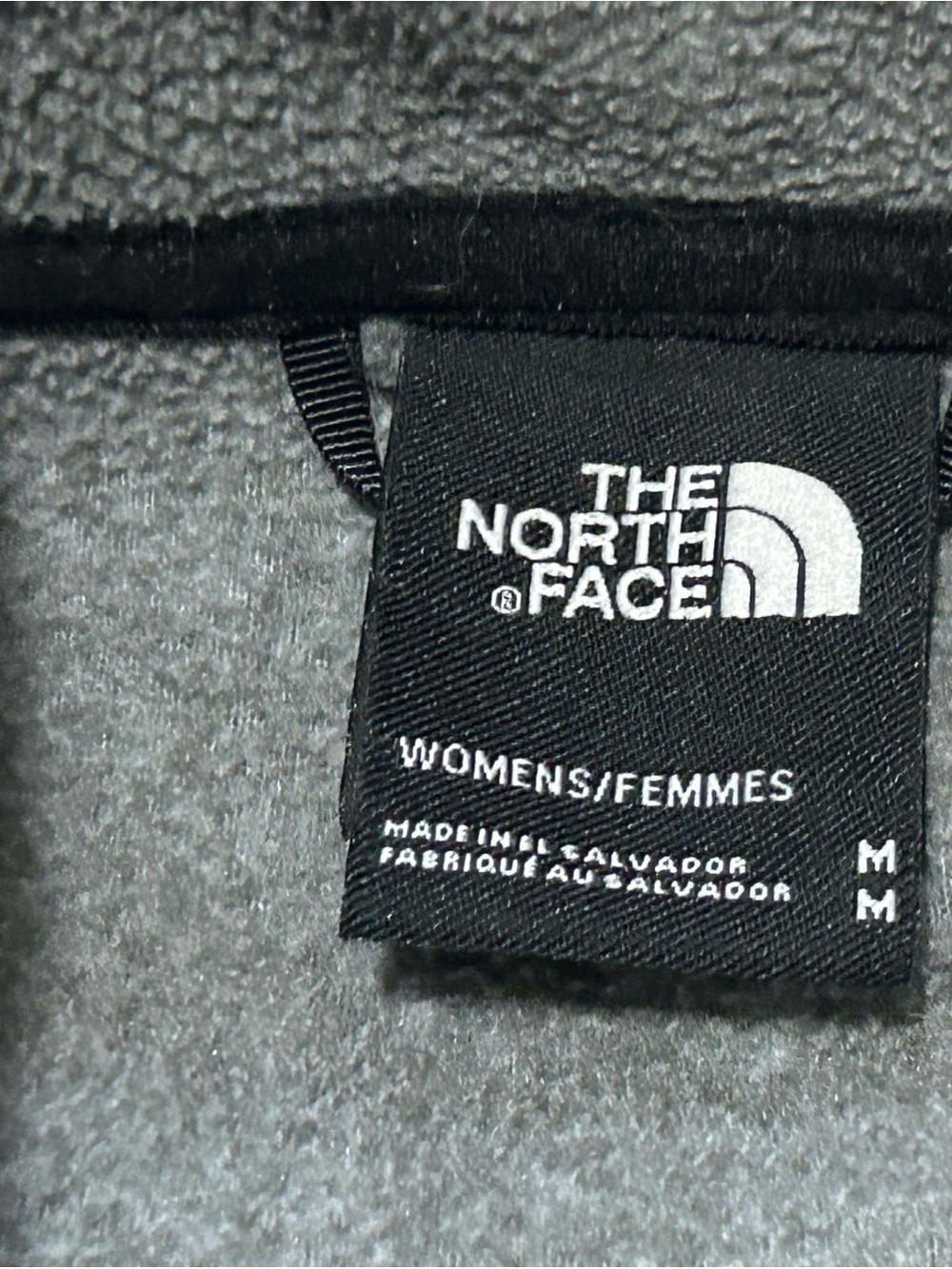The North Face Women’s Snap-T Fleece Pullover Jacket Gray Black Size Medium - Picture 4 of 8